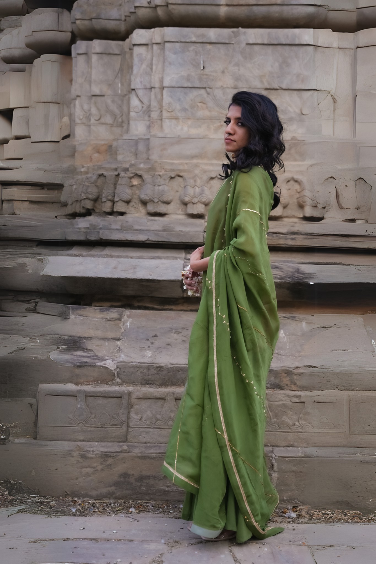 Radha Sharara Set - Pink
