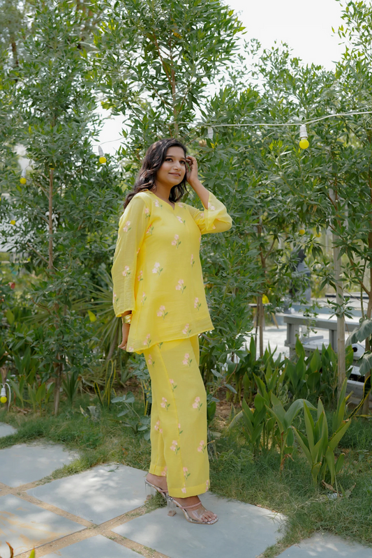 DAISY CO-ORD SET - YELLOW