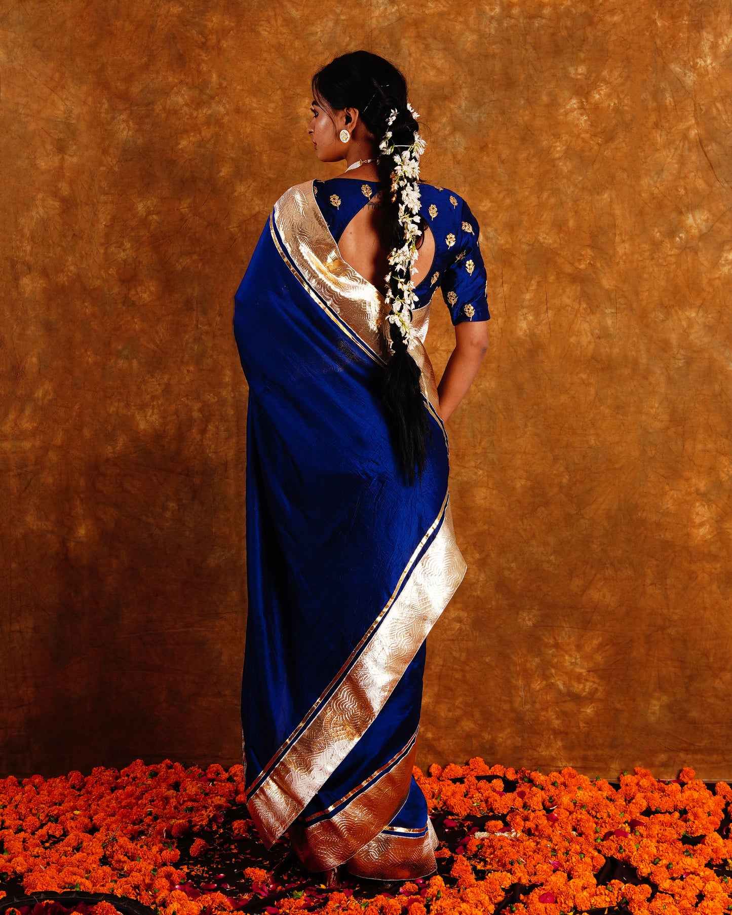 CHAMKEELI SAREE - BLUE