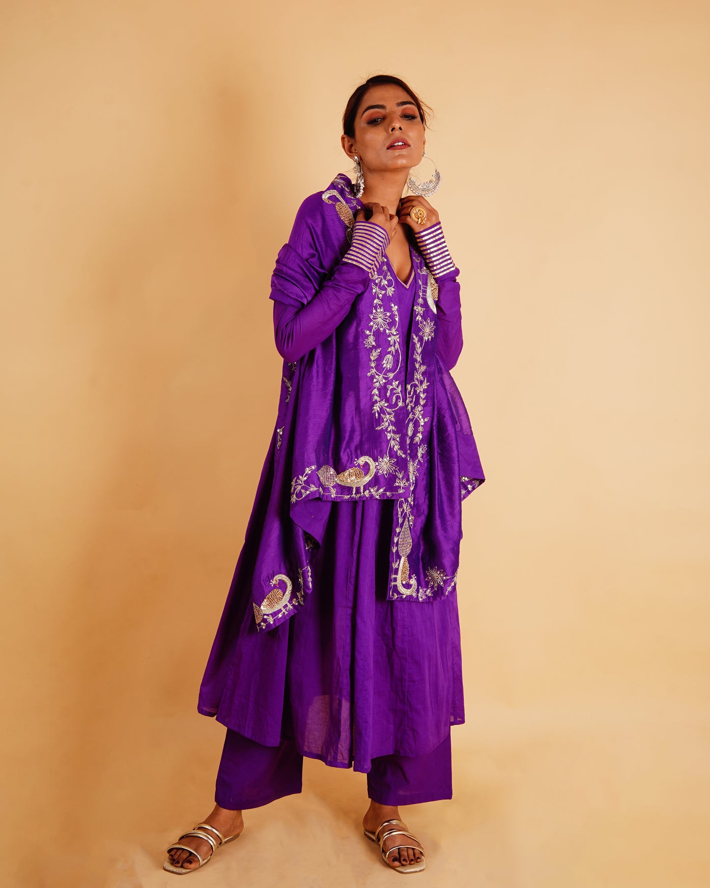 MOR ANARKALI SET - PURPLE