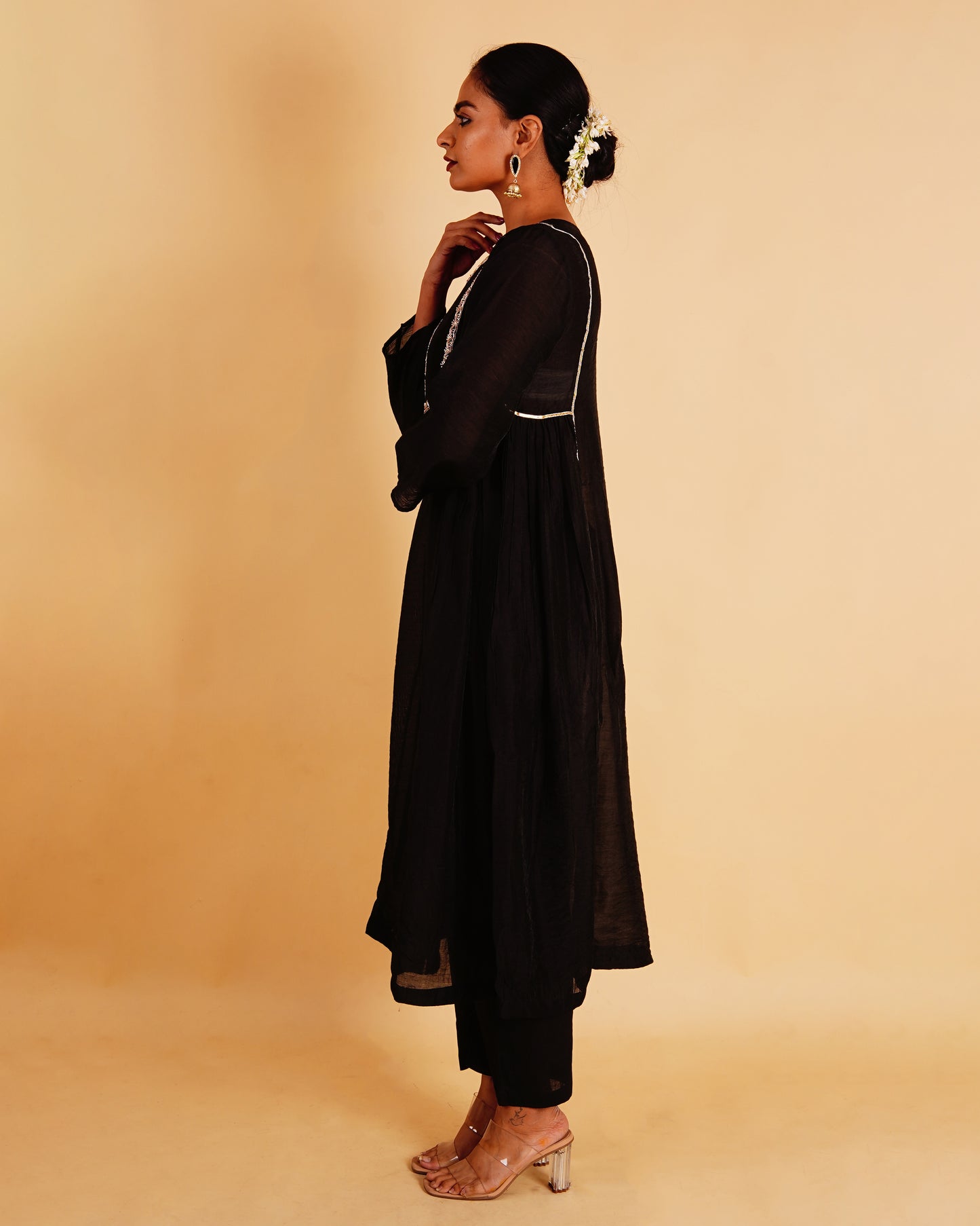TILAK KURTI SET - BLACK