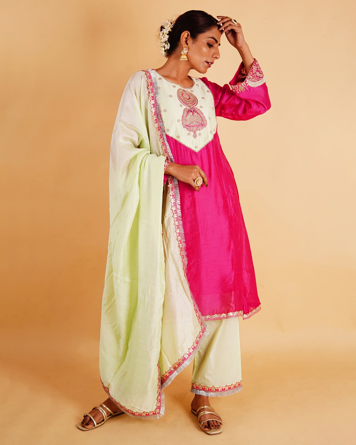 LAJJO KURTA SET - PINK
