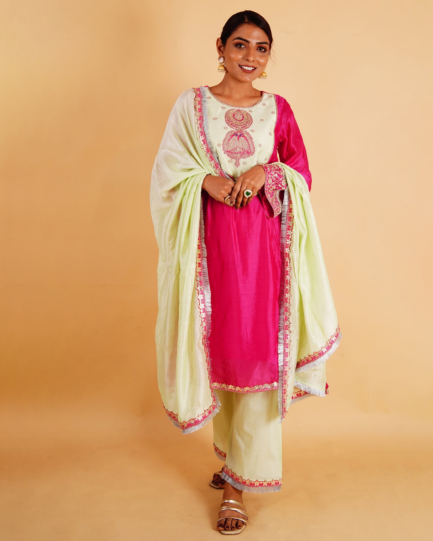 LAJJO KURTA SET - PINK