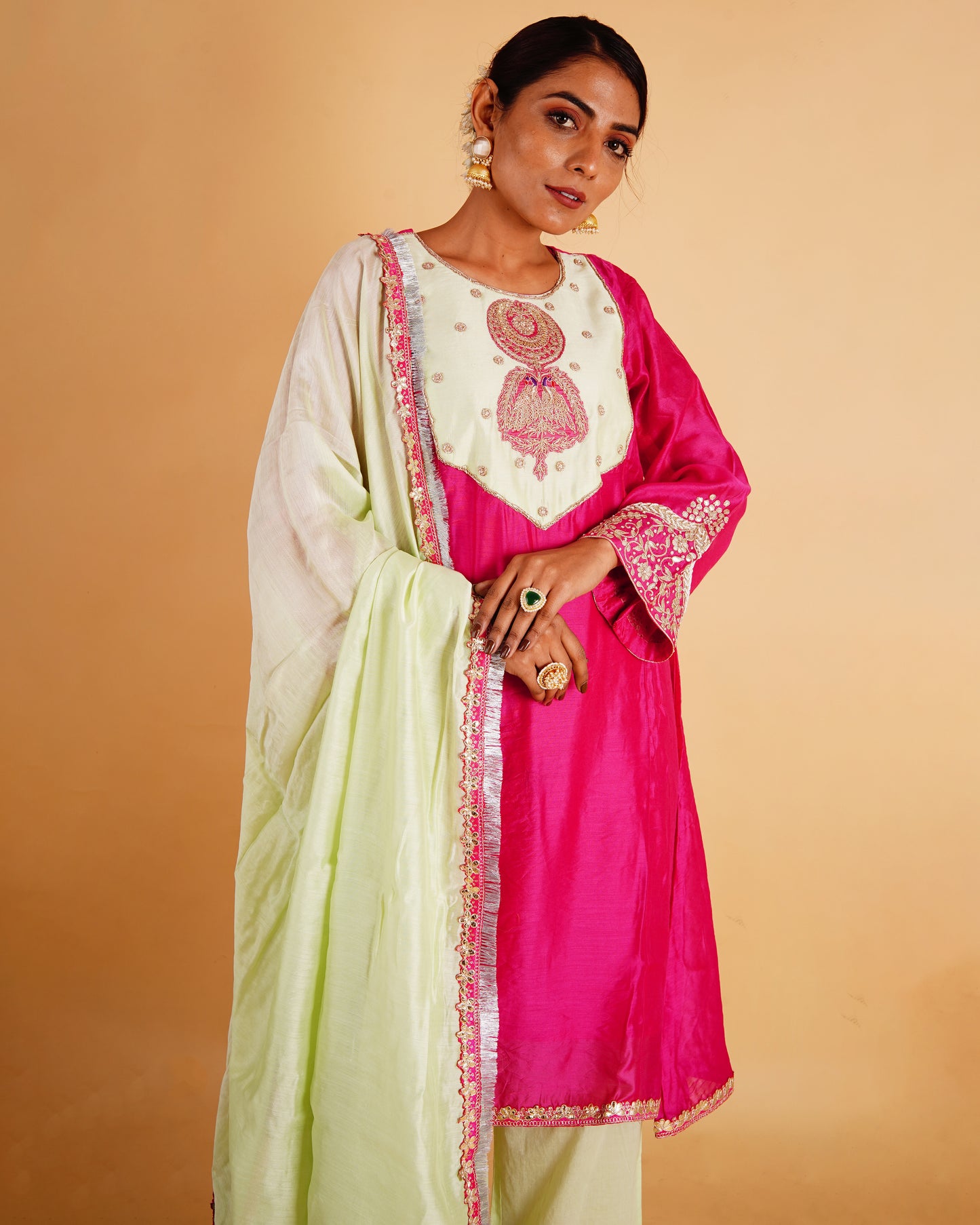 LAJJO KURTA SET - PINK