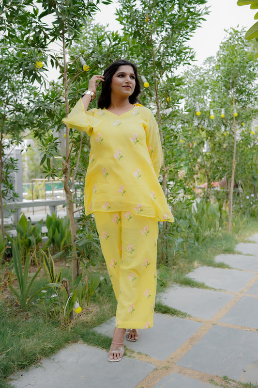 DAISY CO-ORD SET - YELLOW