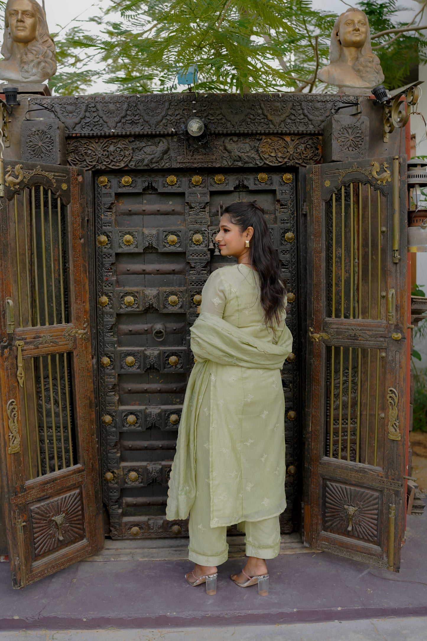 DAHLIA STRAIGHT KURTI SET - ELAICHI
