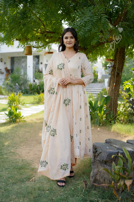 ROSE ANARKALI SET - PINK