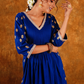 CHAMKEELI KURTI SET - BLUE