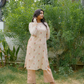 ROSE STRAIGHT KURTI SET - PINK
