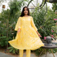 DAISY GEATHER KURTI SET - YELLOW