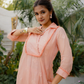 DAHLIA KURTI SET - PEACH