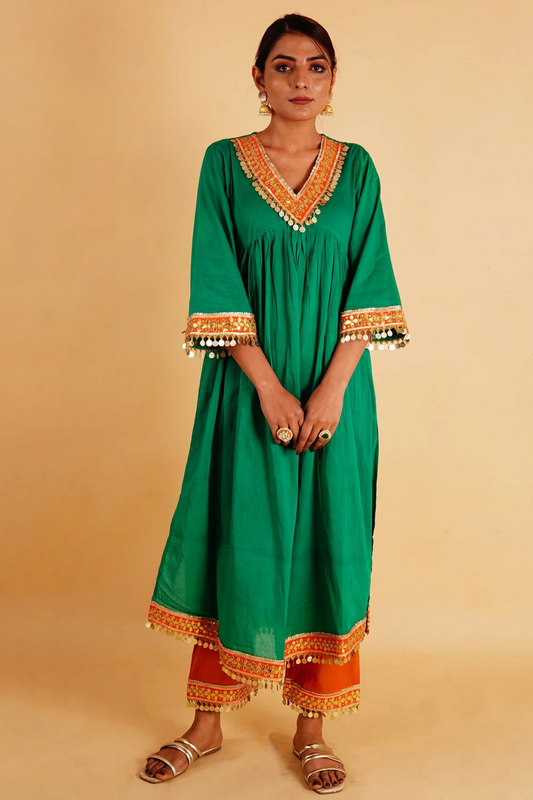 RANGOLI NOOR SET - GREEN