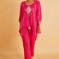 TILAK PEPLUM SET - PINK