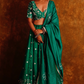 BAHAR LEHENGA SET - GREEN