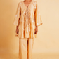 PHOOL PEPLUM SET - BEIGE