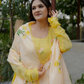 DAISY ANARKALI SET - YELLOW