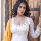 Radha Anarkali Set - Off White