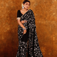 BAHAR JAAL SAREE - BLACK