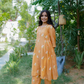 DAISY GEATHER KURTI SET - PEACH