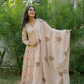 ROSE ANARKALI SET - PEACH