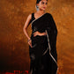 BAHAR BOOTI SAREE - BLACK