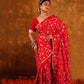BAHAR JAAL SAREE - RED