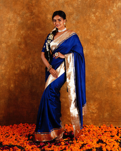 CHAMKEELI SAREE - BLUE