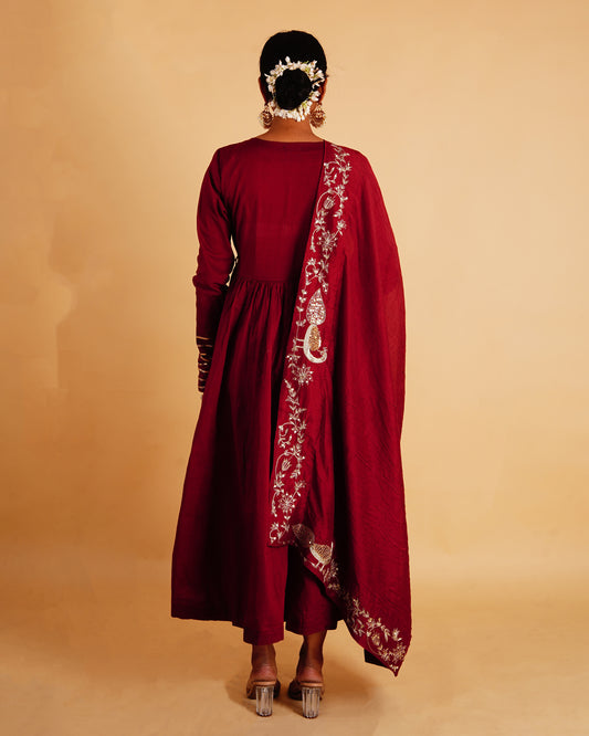 MOR ANARKALI SET - RED
