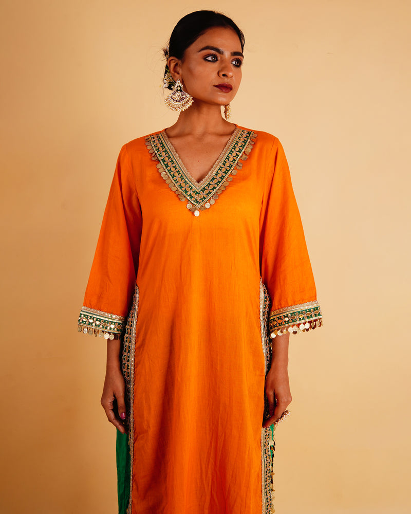 RANGOLI STRAIGHT KURTI SET