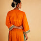 RANGOLI STRAIGHT KURTI SET - ORANGE