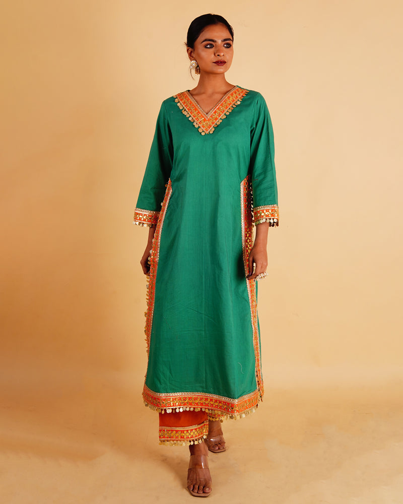 RANGOLI STRAIGHT KURTI SET