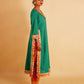 RANGOLI STRAIGHT KURTI SET - GREEN
