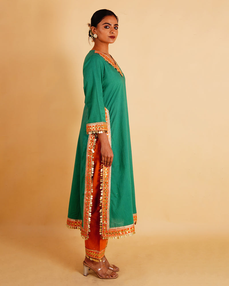 RANGOLI STRAIGHT KURTI SET