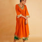 RANGOLI NOOR SET - ORANGE