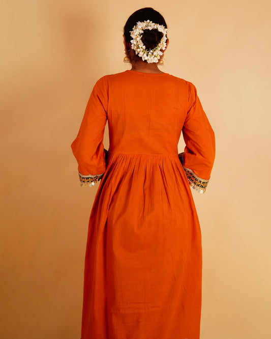 RANGOLI NOOR SET - ORANGE