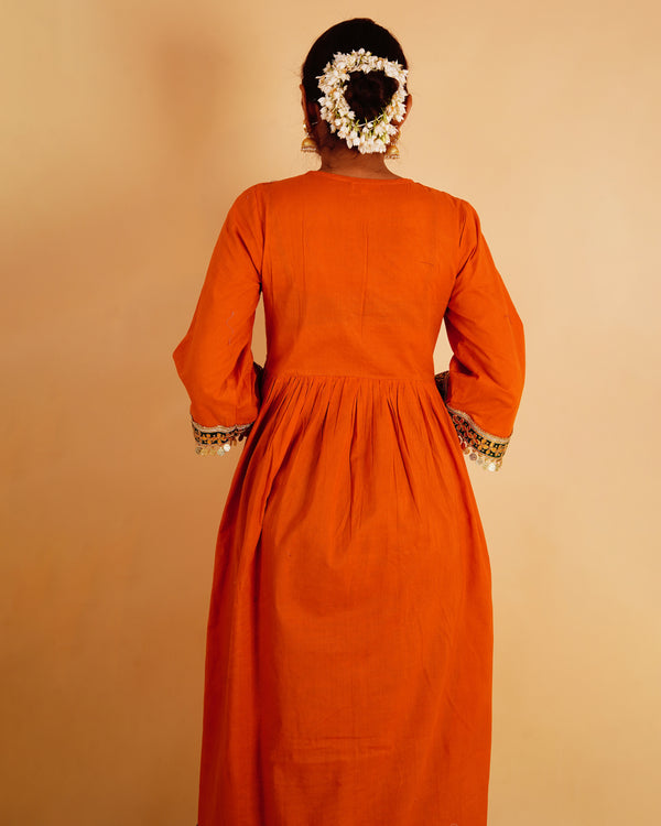 RANGOLI NOOR SET - ORANGE