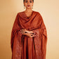 PHOOL KURTA SET - BROWN