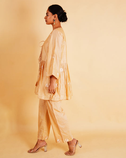 PHOOL PEPLUM SET - BEIGE