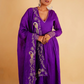 MOR ANARKALI SET - PURPLE