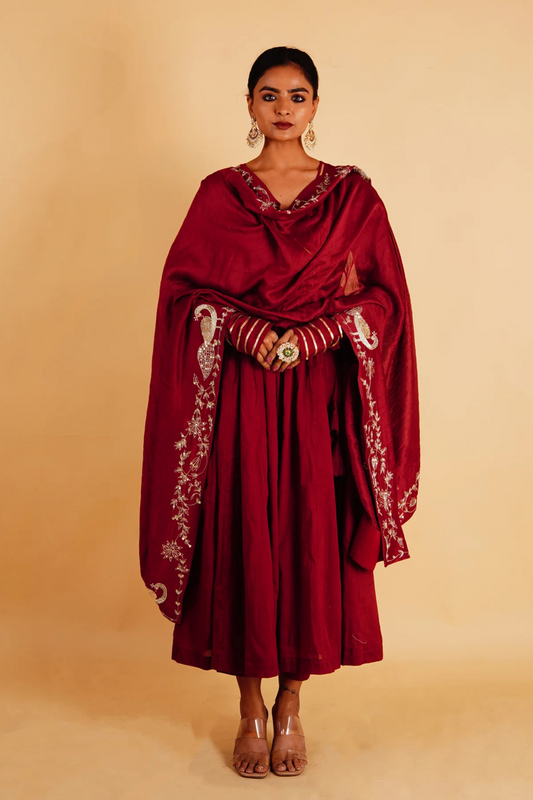 MOR ANARKALI SET - RED