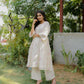 DAISY GEATHER KURTI SET - OFF WHITE