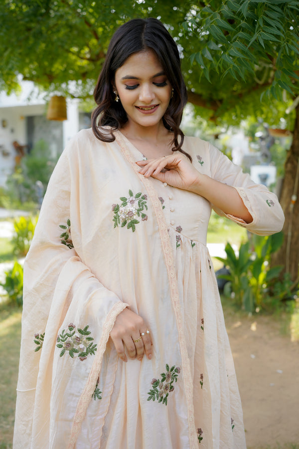 ROSE ANARKALI SET - PINK
