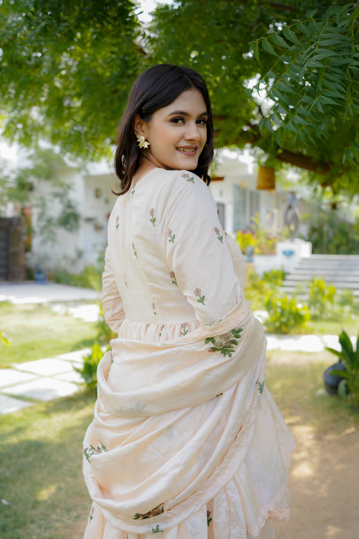 ROSE ANARKALI SET - PINK