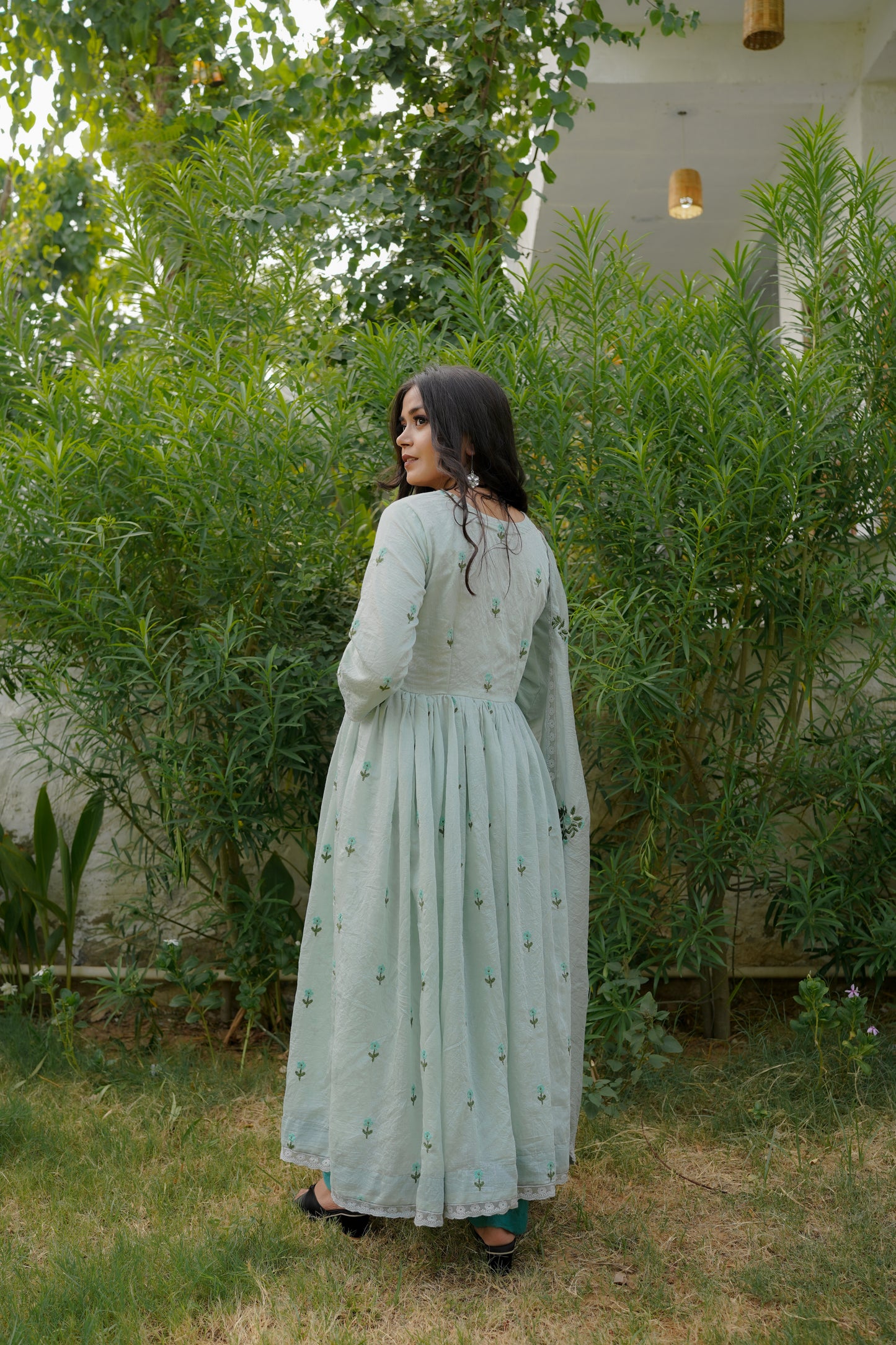 ROSE ANARKALI SET - BLUE