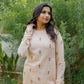 ROSE STRAIGHT KURTI SET - PINK
