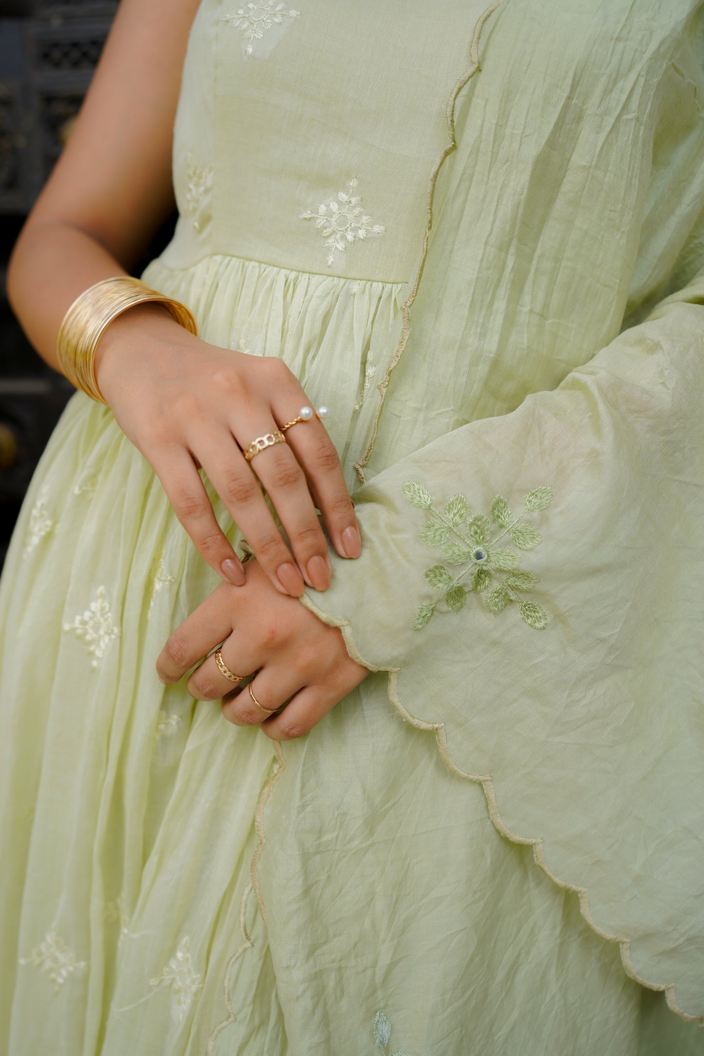 DAHLIA ANARKALI SET - ELAICHI