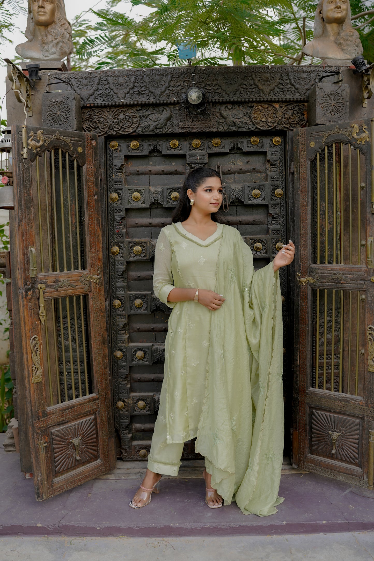 DAHLIA STRAIGHT KURTI SET - ELAICHI