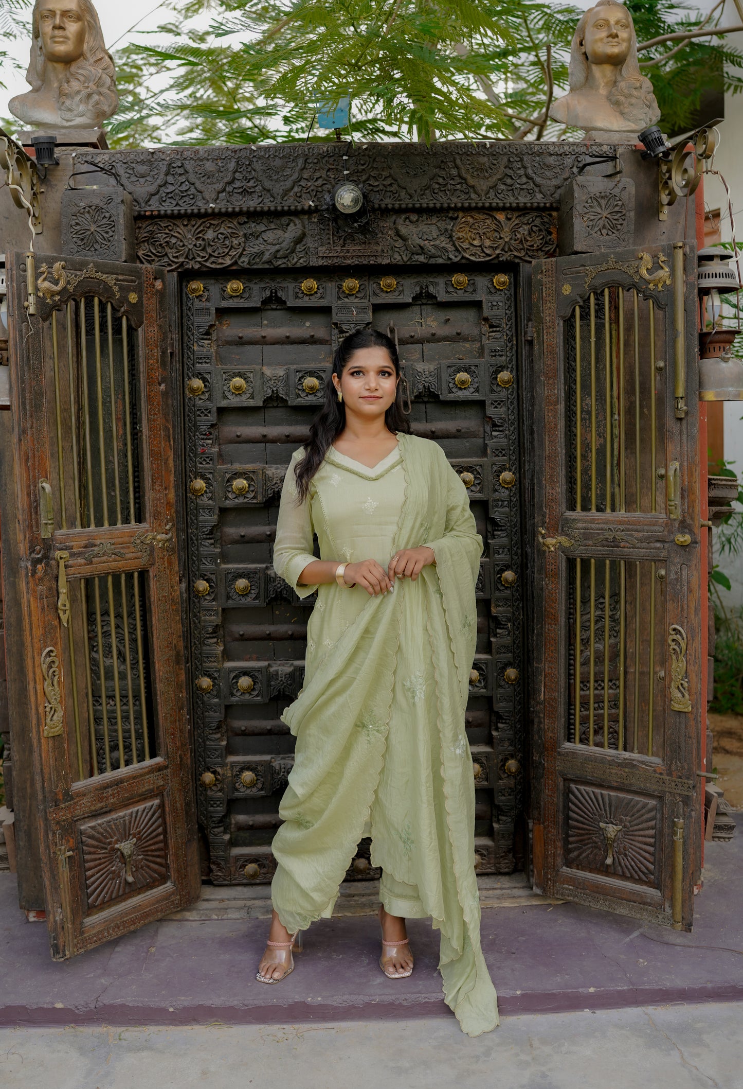 DAHLIA STRAIGHT KURTI SET - ELAICHI