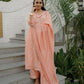 DAHLIA STRAIGHT KURTI SET - PEACH