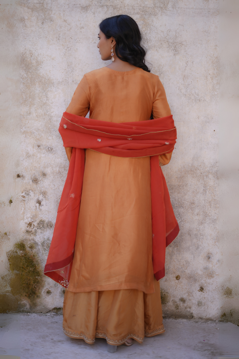 Meera Kurta Set - Dessert Gold